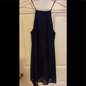 Navy lace dress